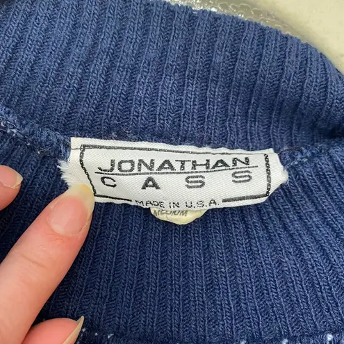 Johnathon Cass Vintage Sweatshirt Cross Stitch 80s to 90s Womens Size Medium