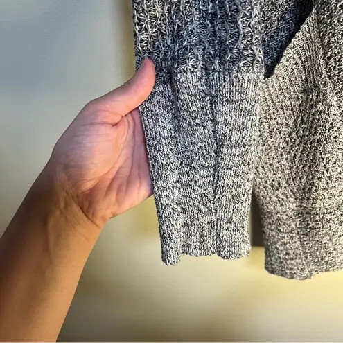 Anthropologie Braeve Knit Grey Cardigan Long Waterfall Slouchy Open Knit Front Gray Size undefined