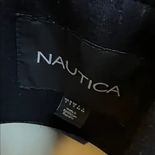 Nautica  Dark Blue Women's wool Coat with zipper and toggle closure dry cleaned