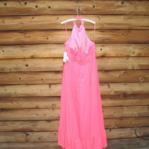 Mac Duggal 67816 Womens HIGH NECK TIERED CHIFFON HALTER GOWN