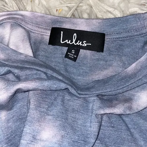 Lulus  purple and blue tie dye t-shirt