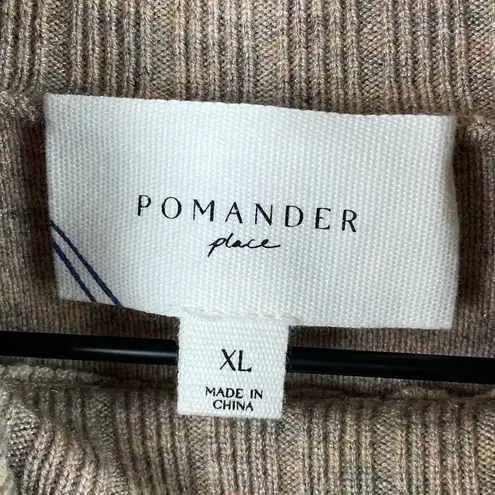 Pomander Place Hazelwood Vivianne Mini Sweater Dress Size XL Tuckernuck Fall Tan