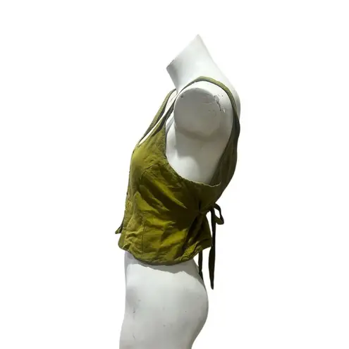 Rhythm Women's Olive Green Tie-Back Tank Top Size Large Casual