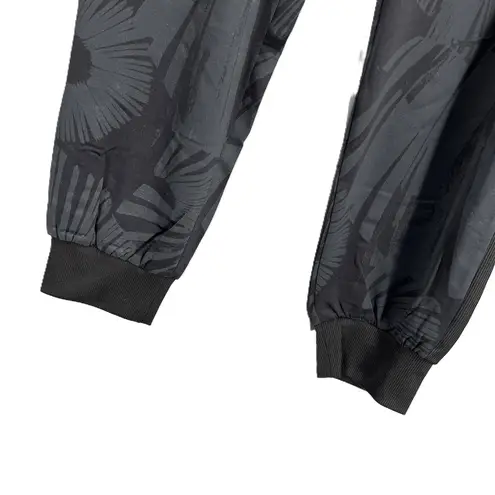 Desigual Track Pants Black Floral Drawstring Waist Joggers Womens US Small New