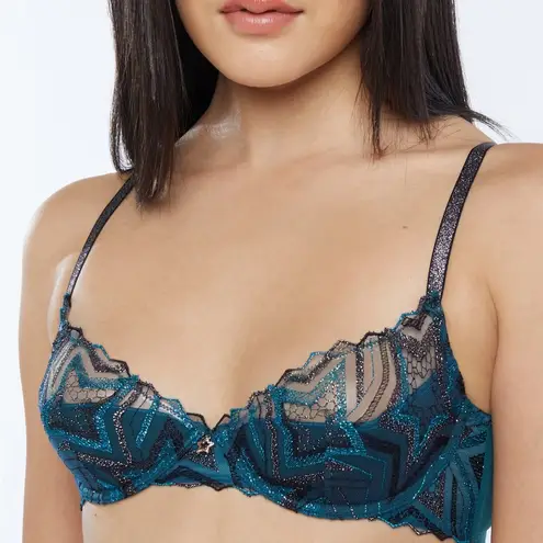 Savagexfenty NWT Savage x Fenty ‘Shining Star’ embroidered plunge bra, size 36D