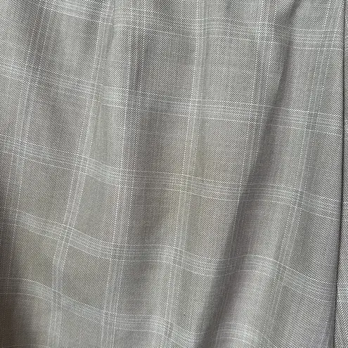 Larry Levine Classics Glen Check Plaid Cuffed Trouser Pants Size 10