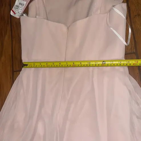 Dessy Collection by Vivian Diamond Dessy Collection Blush pink long Dress tie detail on the straps woman’s 12 NWT
