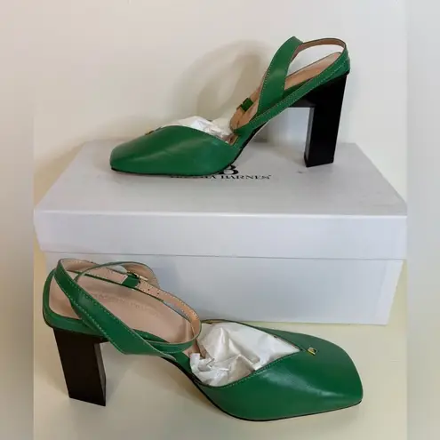 NIB Tianna Barnes HOPE ANKLE STRAP HIGH HEELS IN GREEN SZ 39
