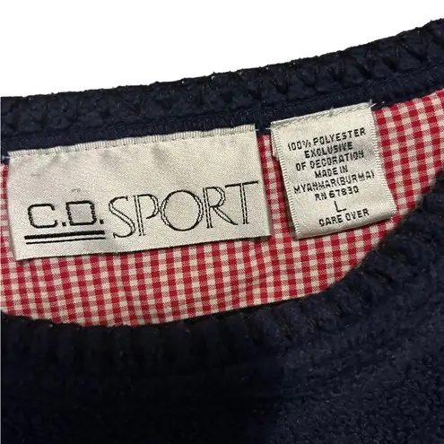 Cathy Daniels  vintage Fleece Pullover Holiday
Sweater size large