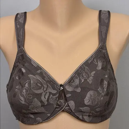 Wacoal Awareness Full Figure Seamless Underwire Bra 32D 85567 Taupe Brown New