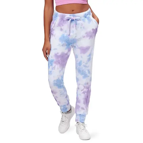 Free People Movement Work It Out Joggers XS Purple Blue Tie Dye Sweatpants