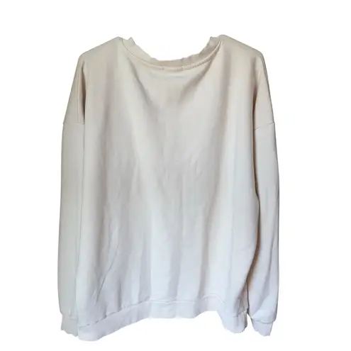 NUUDS Beige Oversized Crewneck Sweatshirt Est. 2022 Birthday Drop XL