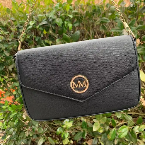 Marilyn Monroe NWOT MM Black Purse | PVC Handbag | Gold Color Chain Magnet Close