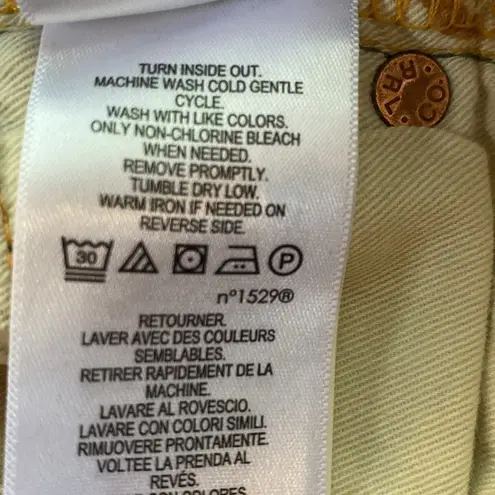 Ralph Lauren Double RL Vintage Straight Leg Distressed Denim Shorts Blue Size 25