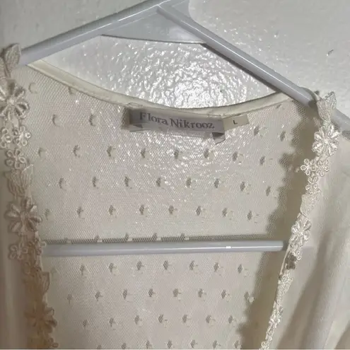 Flora Nikrooz Showstopper Robe Ivory L