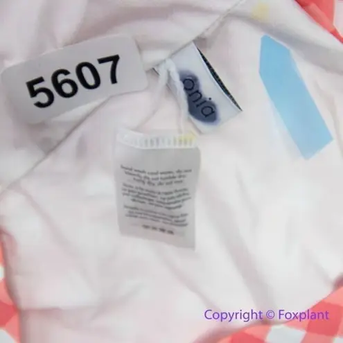 ONIA NEW Raquel Barbiecore pink gingham check raquel one piece swimsuit, size XL