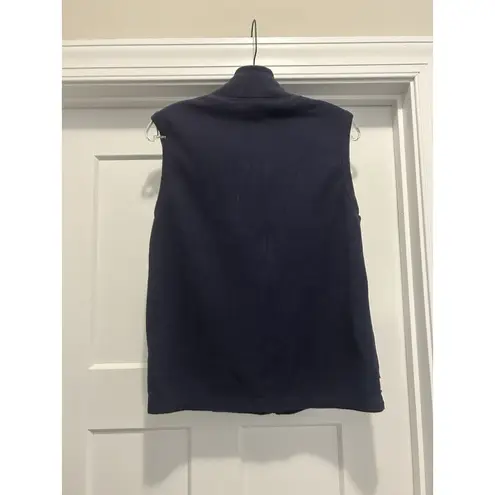 Rebecca Malone Women’s Size Small Blue Embroidered Cardinal Zip Up Fleece Vest