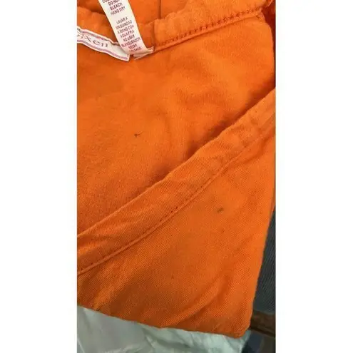 2000s Y2k Cali 77 Jersey Baby Tee Womens Size Large Orange