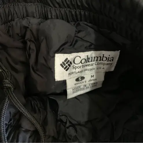 Columbia Vintage  Sportswear Snow Pants Black Waterproof Insulated small 031424