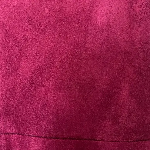 Design Lab Crushed “ Velvet” Cranberry Maroon Holiday Dress