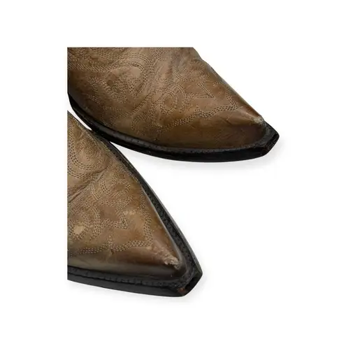 Old Gringo π€ Yippee Ki Distressed Leather Tall Snip Toe Cowboy Boots π€ Tan π€ 7.5