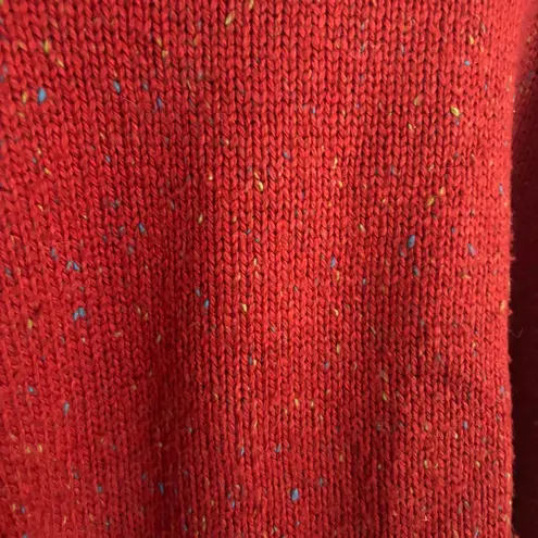 Plus size Venezia Jeans Red V neck Long Sleeve wool blend sweater