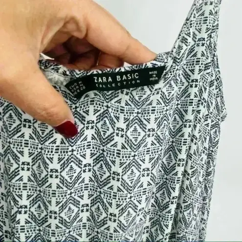 ZARA  Spaghetti Strap Boho Printed Jumpsuit with Pockets Size‎ Medium