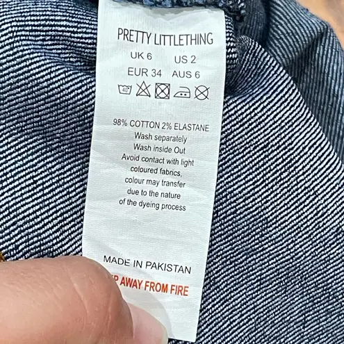 Pretty Little Thing  Dark Blue Denim skirt thumbnail 5