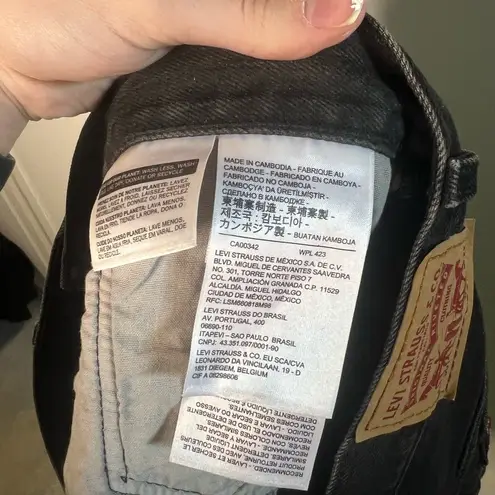 Levi's Levi’s 501 Button Fly 100% Cotton Shorts Lunar Black