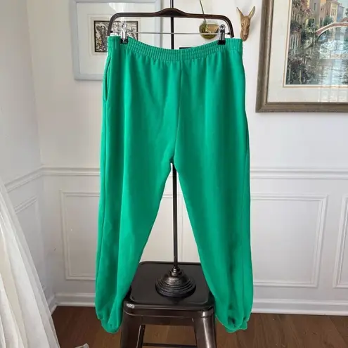 Vintage 80s 90s Boundary Waters Green Sweatsuit Track Suit Sweatshirt Sweatpants Size M