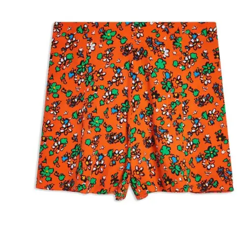 Topshop  Shorts Ditzy Floral High Waisted Orange