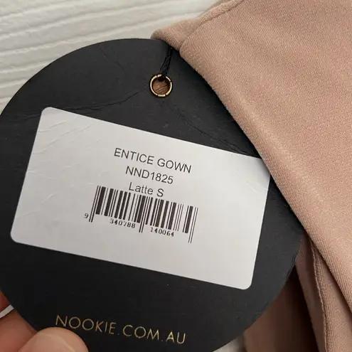 Nookie New Entice Drape Front Gown Small