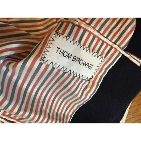 Thom Browne + Target Blazer Womens 2XL Wool Gold Button Nautical Trim Stripe Blue Size undefined