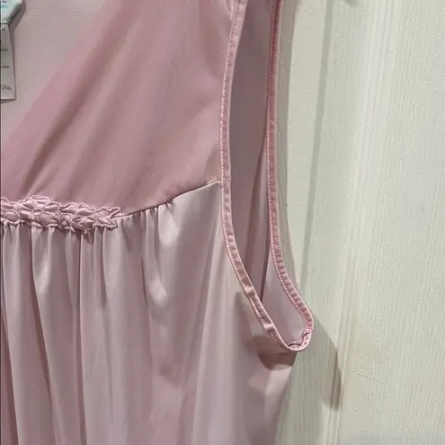 Vanity Fair Exquisite Vintage Sheer Nightie – Blush Pink, Size 2X