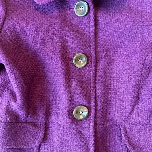 Old Navy  Wool Blend Purple Coat Size XS