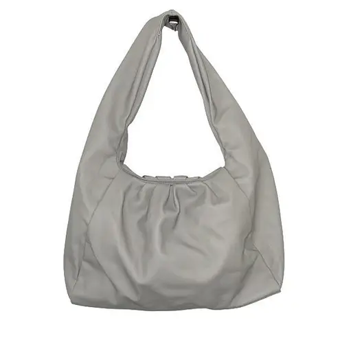 Staples by The Drop Women’s Janelle Gathered Shoulder Bag Light Gray. NWOT Gray