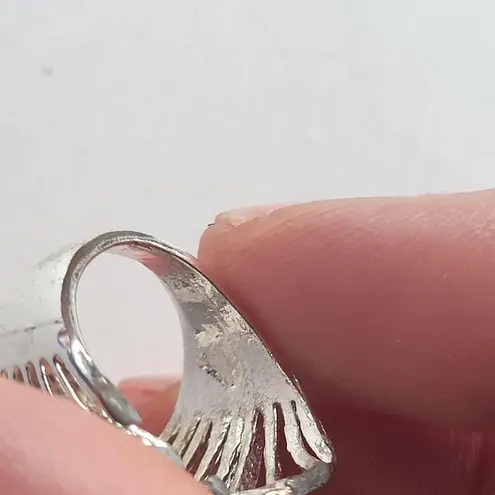 Vintage Bat Wing Unbranded Statement Ring Silver