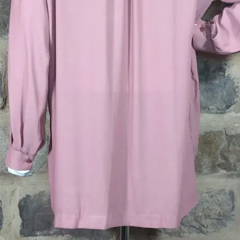 Gibson Latimer Blouse Purple Long Sleeve Oversized Woman's Size Medium - Image 7