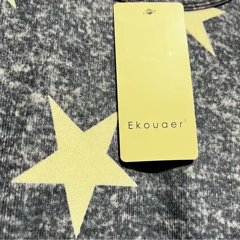 Ekouaer White Star Print Long Sleeve Sleep Shirt Women's Size XXL new : Box LO3: Blue