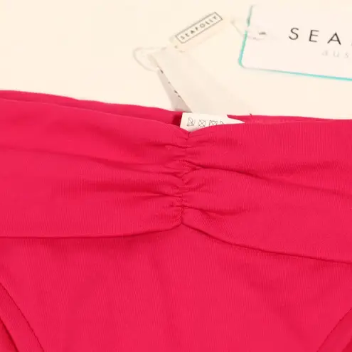 Seafolly NWT Persian Pink “V” Band Retro Pant Bikini Bottom Size 6