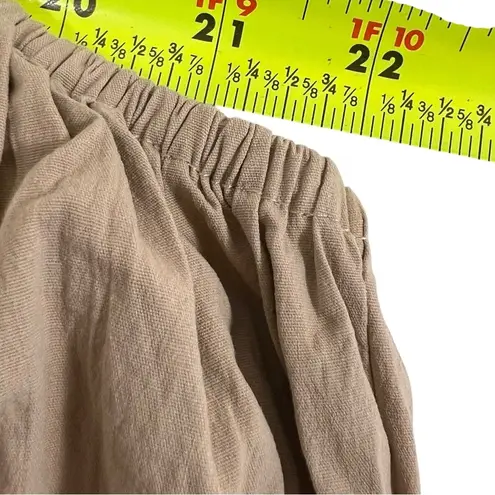 Tuckernuck POMANDER PLACE Noah Smocked Cotton Midi Dress Tan Size L