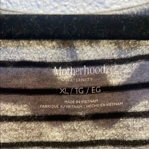 Motherhood Maternity Black and Gray Fitted Sleeveless Tank Top Size XL
