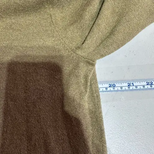 J. Crew Military Green Cotton Wool Blend Sweater Size Small Oversized