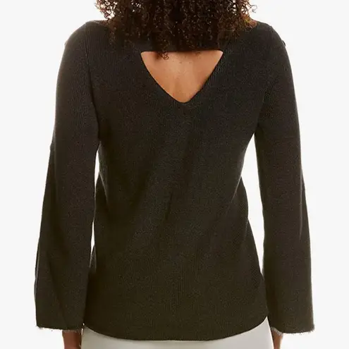 Nic+Zoe constellation sparkly knit top with velour button sleeves size S