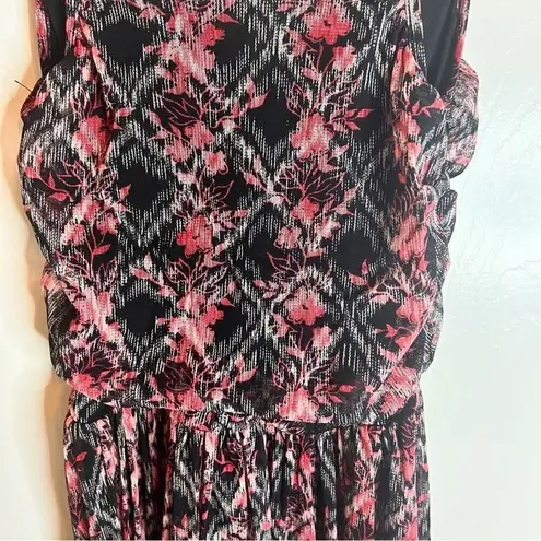 Free People  High Low Floral Midi‎ Dress Size Small Travel Going Out Boho
