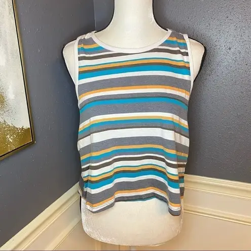 Sweaty Betty Blue Summer Crop Vest/Tank Top