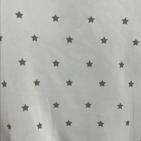Vinyl Icons Gold White star large bow Sweatshirt S metallic Christmas holiday
