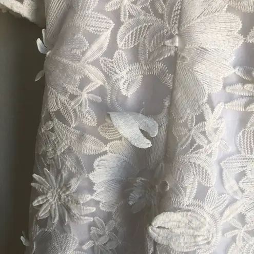 LPA Tersa Mini Dress White Floral medium 3d bridal shower baby shower wedding