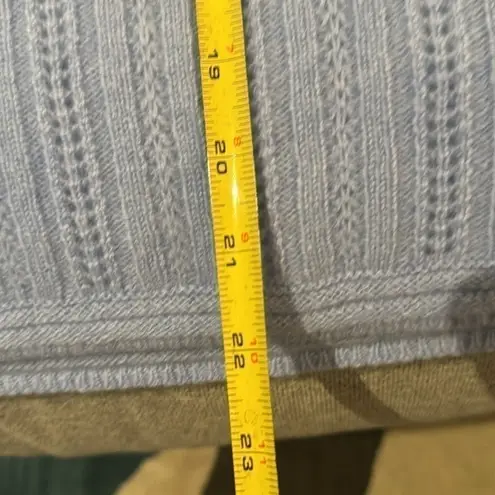 Soft Surroundings 100% cashmere Charlotte sweater in Cerulean NWT