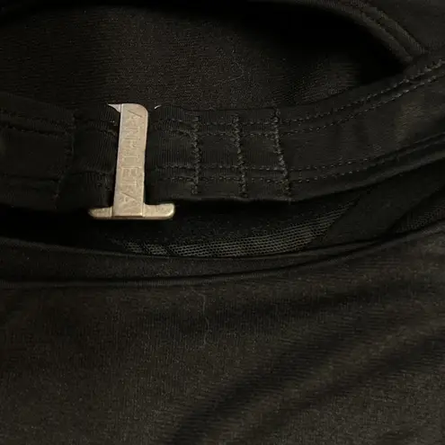 Athleta  Bra Cup Wrap Tankini Halter‎ Swim Top Black Size 32B/C Surf Paddle